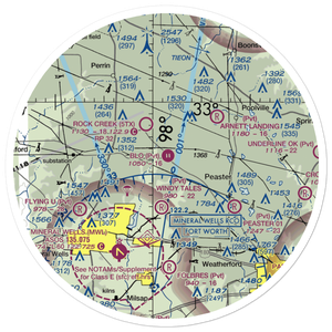 Blo Airport (12TS) VFR Sectional Sticker (30 mile)