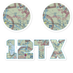 Griffin Airport (12TX) VFR Sectional Sticker Pack