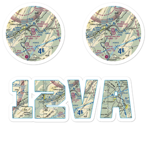 Hop-Along Airport (12VA) VFR Sectional Sticker Pack