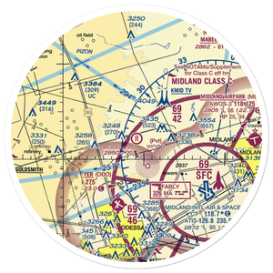 Wood Farm Airfield (12XA) VFR Sectional Sticker (30 mile)