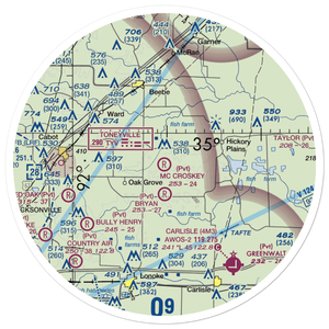 Mc Croskey Field (12XS) VFR Sectional Sticker (30 mile)