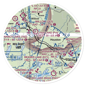 Satterbergs Airport (13AK) VFR Sectional Sticker (20 mile)