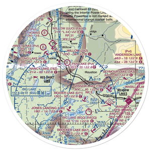 Satterbergs Airport (13AK) VFR Sectional Sticker (30 mile)