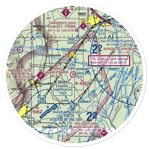 Maine Prairie Airport (13CL) VFR Sectional Sticker (30 mile)