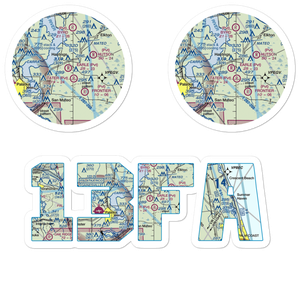 Earle Airpark (13FA) VFR Sectional Sticker Pack
