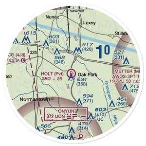 Holt Airpark (13GE) VFR Sectional Sticker (20 mile)