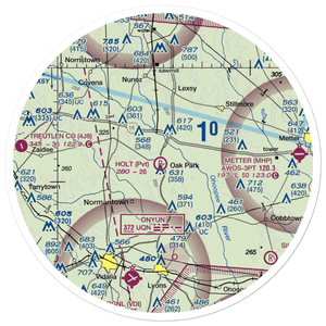 Holt Airpark (13GE) VFR Sectional Sticker (30 mile)