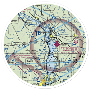 Hillside Stables Airport (13IA) VFR Sectional Sticker (30 mile)