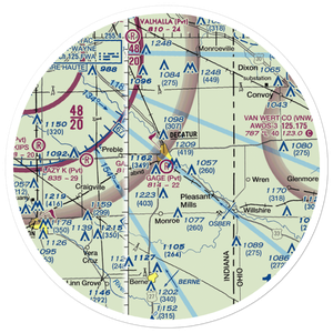 Gage Airport (13IN) VFR Sectional Sticker (30 mile)