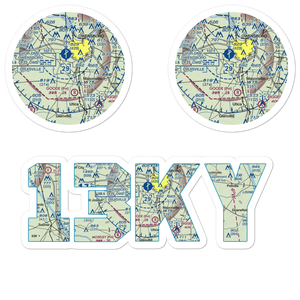 Miles Airport (13KY) VFR Sectional Sticker Pack