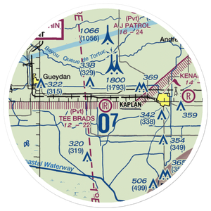 Tee Brad's Airport (13LS) VFR Sectional Sticker (20 mile)