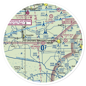 Tee Brad's Airport (13LS) VFR Sectional Sticker (30 mile)