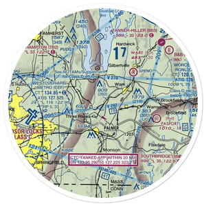 Metropolitan Airport (13MA) VFR Sectional Sticker (30 mile)