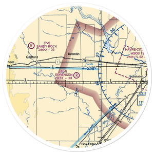 Sorenson Airport (13MT) VFR Sectional Sticker (30 mile)