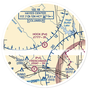 Hock Airport (13NE) VFR Sectional Sticker (20 mile)