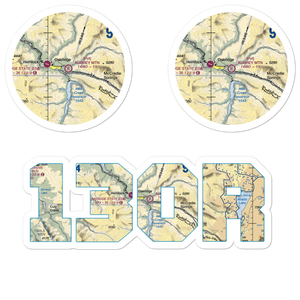 Aubrey Mountain Airstrip (13OR) VFR Sectional Sticker Pack