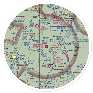 Rigrtona Airport (13PA) VFR Sectional Sticker (30 mile)