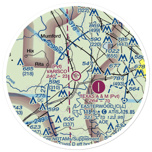 Varisco Airport (13TE) VFR Sectional Sticker (20 mile)