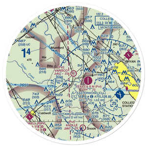 Varisco Airport (13TE) VFR Sectional Sticker (30 mile)