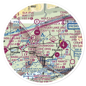 Four Corners Airport (14AK) VFR Sectional Sticker (20 mile)