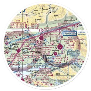 Four Corners Airport (14AK) VFR Sectional Sticker (30 mile)