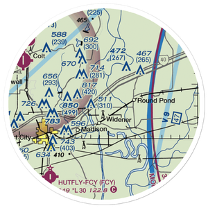 Rice-Bell Field Airport (14AR) VFR Sectional Sticker (20 mile)