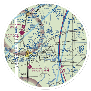 Rice-Bell Field Airport (14AR) VFR Sectional Sticker (30 mile)