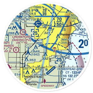 Burrs Strip (14FA) VFR Sectional Sticker (20 mile)