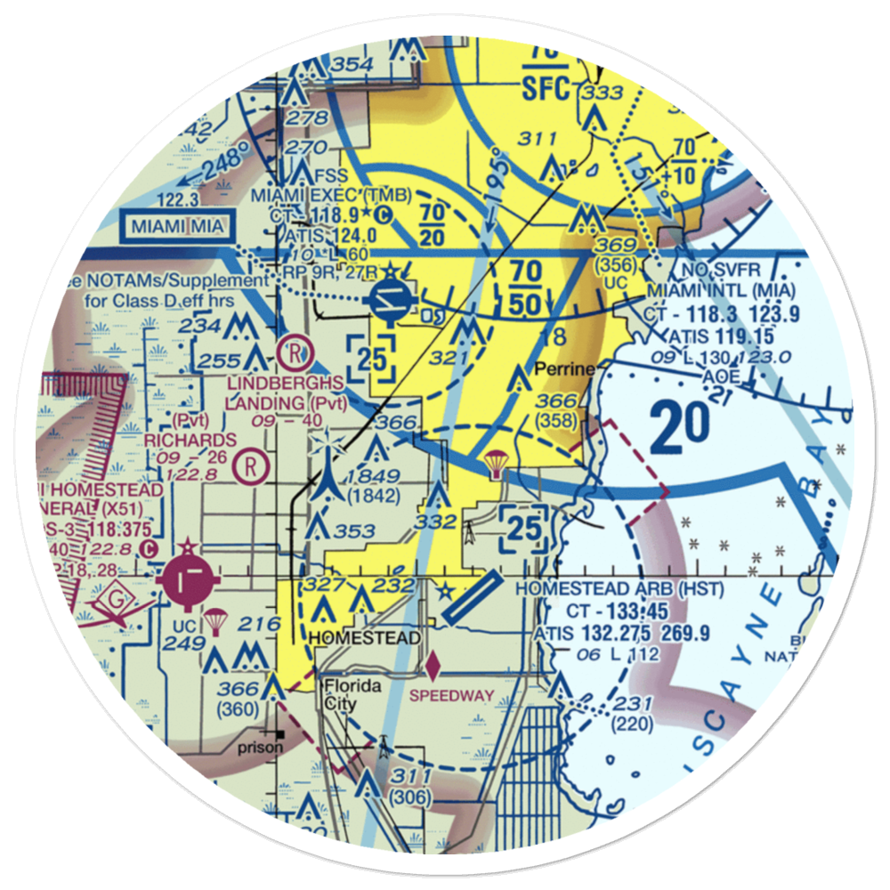 Burrs Strip (14FA) VFR Sectional Sticker (30 mile) 