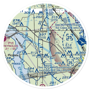 Sunshine Farms Airport (14FD) VFR Sectional Sticker (20 mile)