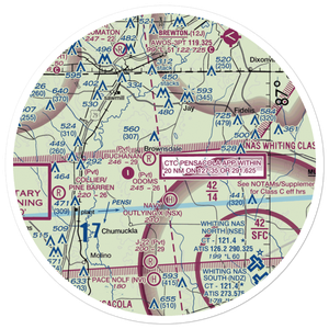 Wells Flying Service Airport (14FL) VFR Sectional Sticker (30 mile)