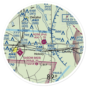 Rose Field (14MS) VFR Sectional Sticker (20 mile)