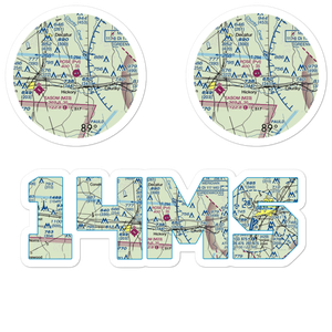 Rose Field (14MS) VFR Sectional Sticker Pack