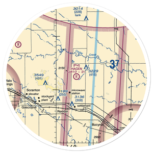 Hagen Private Airport (14ND) VFR Sectional Sticker (30 mile)