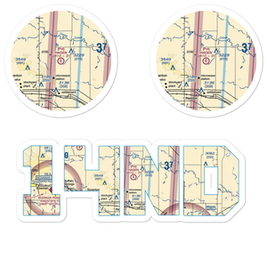 Hagen Private Airport (14ND) VFR Sectional Sticker Pack