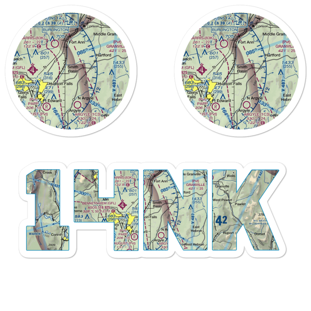 Mountain View Airport (14NK) VFR Sectional Sticker Pack 