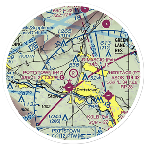Dimascio Field (14PA) VFR Sectional Sticker (20 mile)