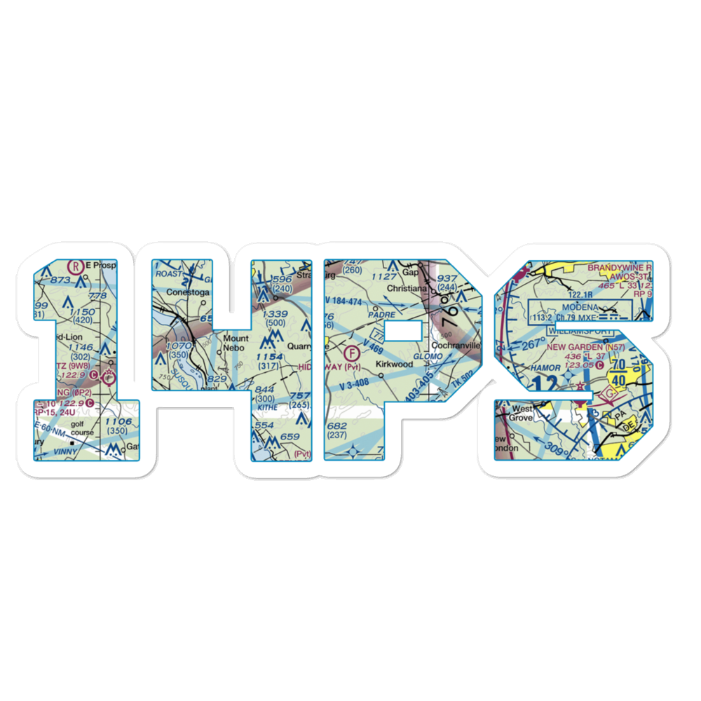 Hideaway Ultralightport (14PS) VFR Sectional Sticker 