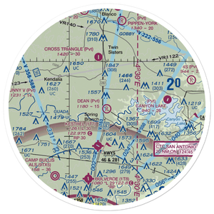 Dean Ranch Airport (14TA) VFR Sectional Sticker (30 mile)