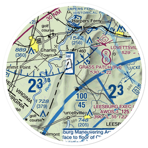Krens Farm Airport (14VA) VFR Sectional Sticker (20 mile)