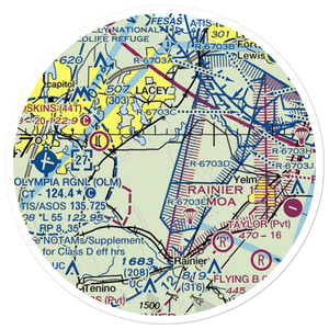 Lz Ranch Airport (14WA) VFR Sectional Sticker (20 mile)