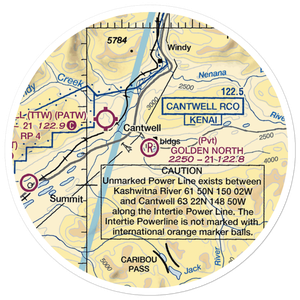 Golden North Airfield (15AK) VFR Sectional Sticker (20 mile)