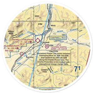 Golden North Airfield (15AK) VFR Sectional Sticker (30 mile)