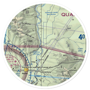 Quail Mesa Ranch Airport (15AZ) VFR Sectional Sticker (30 mile)