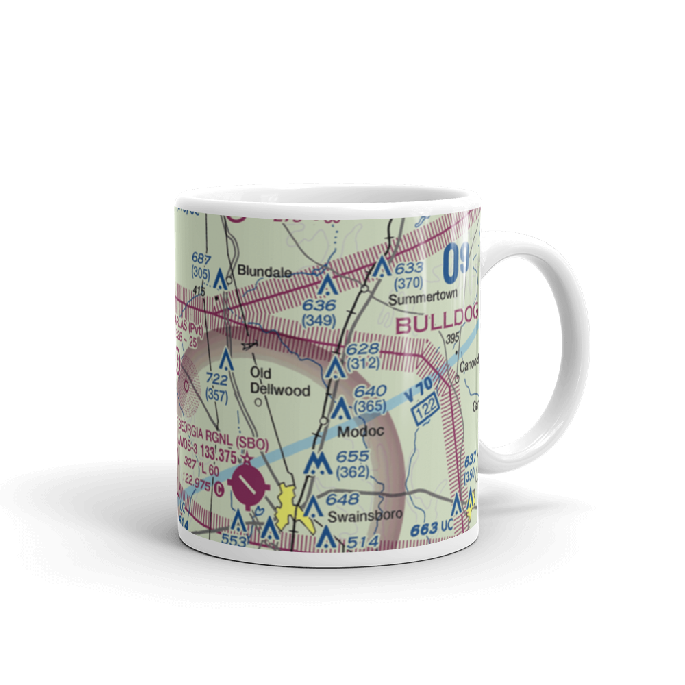 Darla's Airport (15GA) VFR Sectional  Mug 