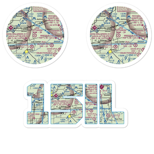 Gittleson Farms Airport (15IL) VFR Sectional Sticker Pack