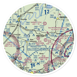 Bugtown Airport (15IN) VFR Sectional Sticker (30 mile)