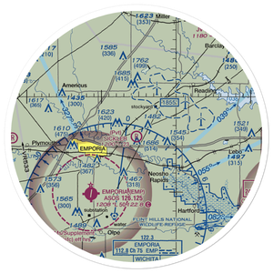 Sickler Airstrip (15KS) VFR Sectional Sticker (30 mile)