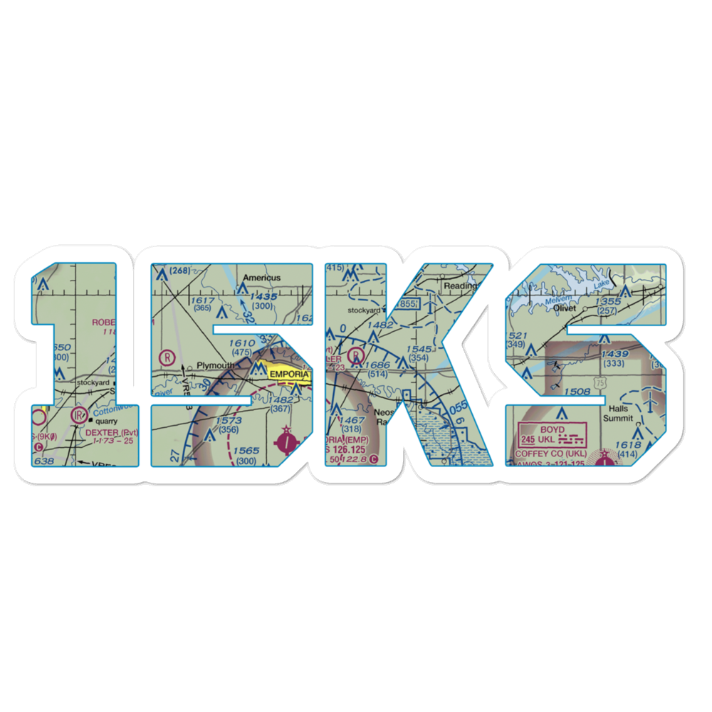 Sickler Airstrip (15KS) VFR Sectional Sticker 