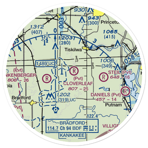 Cloverleaf Ranch Airport (15LL) VFR Sectional Sticker (20 mile)